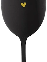 MAINLY CLASSIC... - čierny pohár na víno 350 ml