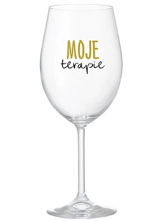 MOJE TERAPIE - čirá sklenice na víno 350 ml