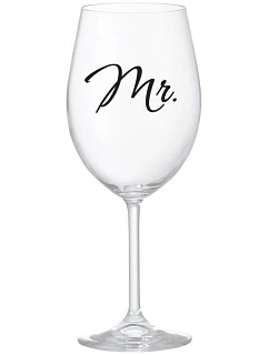 MR. - čirá sklenice na víno 350 ml
