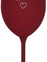 PÝTAL SA MŇA NA RUKU A JA SA HO PÝTALA NA VÍNO - bordový pohár na víno 350 ml