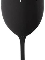 LIEČBA ČAKÁ - čierny pohár na víno 350 ml