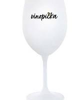 VÍNOPIČKA - bílá sklenice na víno 350 ml