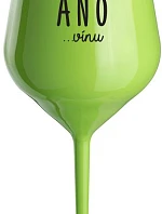 I SAID YES...TO WINE - zelený nerozbitný pohár na víno 470 ml