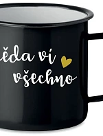 DĚDA VÍ VŠECHNO - černý plecháček 350 ml