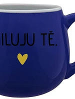 I LOVE YOU - modrý keramický hrnček 300 ml