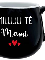 I LOVE YOU MAMI - čierny keramický hrnček 300 ml