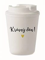 KRÁSNÝ DEN! - bílý termohrnek 300 ml