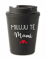 I LOVE YOU MAMI - čierny termohrnček 300 ml