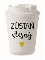 STAY THE SAME - biely termohrnček 300 ml