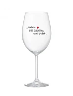 Pretože byť zubným lekárom nie je PRELIMINÁRNE - číry pohár na víno 350 ml