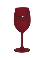 Pretože byť zubným lekárom nie je PRELIMINÁRNE - burgundský pohár na víno 350 ml