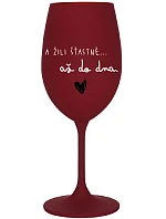 A žili šťastne až do smrti - burgundský pohár na víno 350 ml