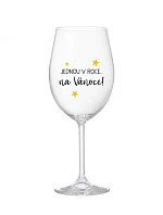 JEDEN V ROKU NA VIANOCE - číry pohár na víno 350 ml