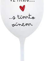 Som vo vzťahu s týmto vínom - pohár na biele víno 350 ml