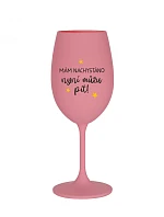I'M SURE, NOW I CAN DRINK - ružový pohár na víno 350 ml