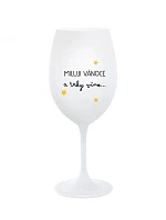 Milujem Vianoce a rovnako aj víno - pohár na biele víno 350 ml