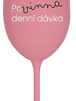 MUST HAVE DENNÝ DARČEK - ružový pohár na víno 350 ml