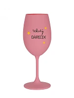LIQUID GIFT - ružový pohár na víno 350 ml