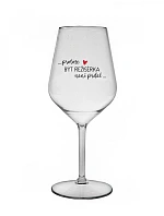 Pretože byť riaditeľom nie je PRELIMINÁRNE - číry nerozbitný pohár na víno 470 ml