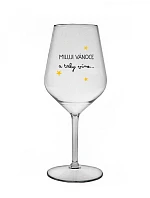 Milujem Vianoce a rovnako aj víno - číry nerozbitný pohár na víno 470 ml