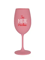 YOU ARE MY EVERYTHING - ružový pohár na víno 350 ml