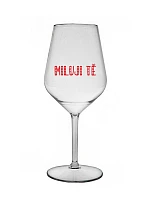 I LOVE YOU - číry nerozbitný pohár na víno 470 ml