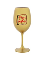 MY LOVE - zlatý pohár na víno 350 ml