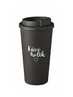 KÁVOHOLIK - čierny termohrnček 475 ml