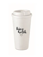 KAVOHOLIK - biely termohrnček 475 ml