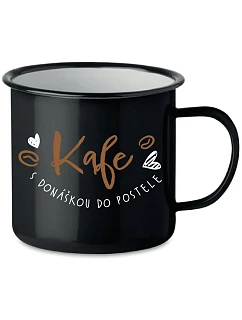 ŠÁLEK S DONÁTOM NA Lôžko - čierna plechovka 350 ml