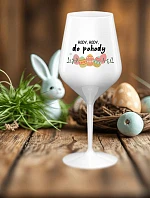 HODY, HODY, GOODBYE - biely nerozbitný pohár na víno 470 ml