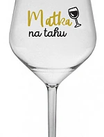 MATKA NA DYCH - číry nerozbitný pohár na víno 470 ml