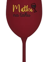 MATKA NA RUKU - burgundský pohár na víno 350 ml
