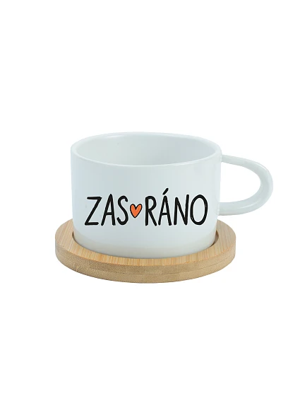 ZAS_RÁNO - biely pohár na makrónky 200 ml