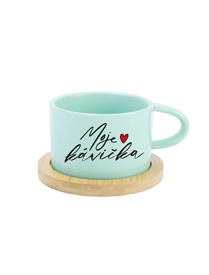 MOJE KÁVIČKA - mint hrníček makronka 200 ml