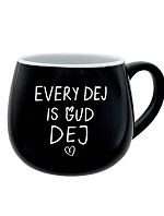 EVERY DEJ IS GUD DEJ - čierny keramický hrnček 300 ml