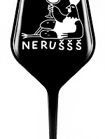 NERUŠŠŠ - čierny nerozbitný pohár na víno 470 ml