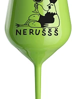 NERUŠŠŠ - zelený nerozbitný pohár na víno 470 ml