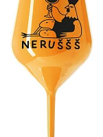 NERUŠŠŠ - oranžový nerozbitný pohár na víno 470 ml