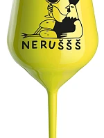NERUŠŠŠ - žltý nerozbitný pohár na víno 470 ml