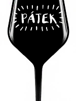 FRIDAY - čierny nerozbitný pohár na víno 470 ml