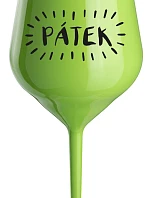 FRIDAY - zelený nerozbitný pohár na víno 470 ml