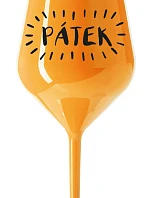 FRIDAY - oranžový nerozbitný pohár na víno 470 ml