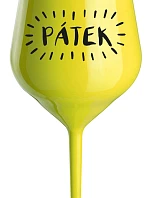 FRIDAY - žltý nerozbitný pohár na víno 470 ml