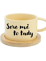 SERE ME THIS WAY - žltý pohár na makrónky 200 ml