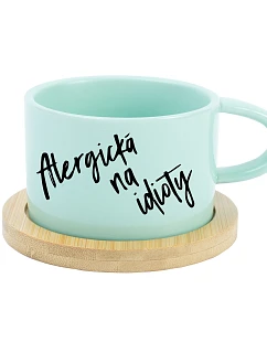 ALERGIC TO IDIOTS - mätový pohár makrónky 200 ml