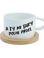 A TY MI TAKY POLIB PRDEL - biely hrnček makrónka 200 ml