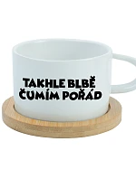 I'M LOOKING SO BAD TODAY - biely pohár na makrónky 200 ml
