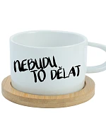 I WON'T DO IT - biely pohár na makrónky 200 ml