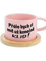PRÁZDNINY, KTORÉ MÔŽEM KONEČNE MIEŤ! - ružový hrnček s makrónkou 200 ml